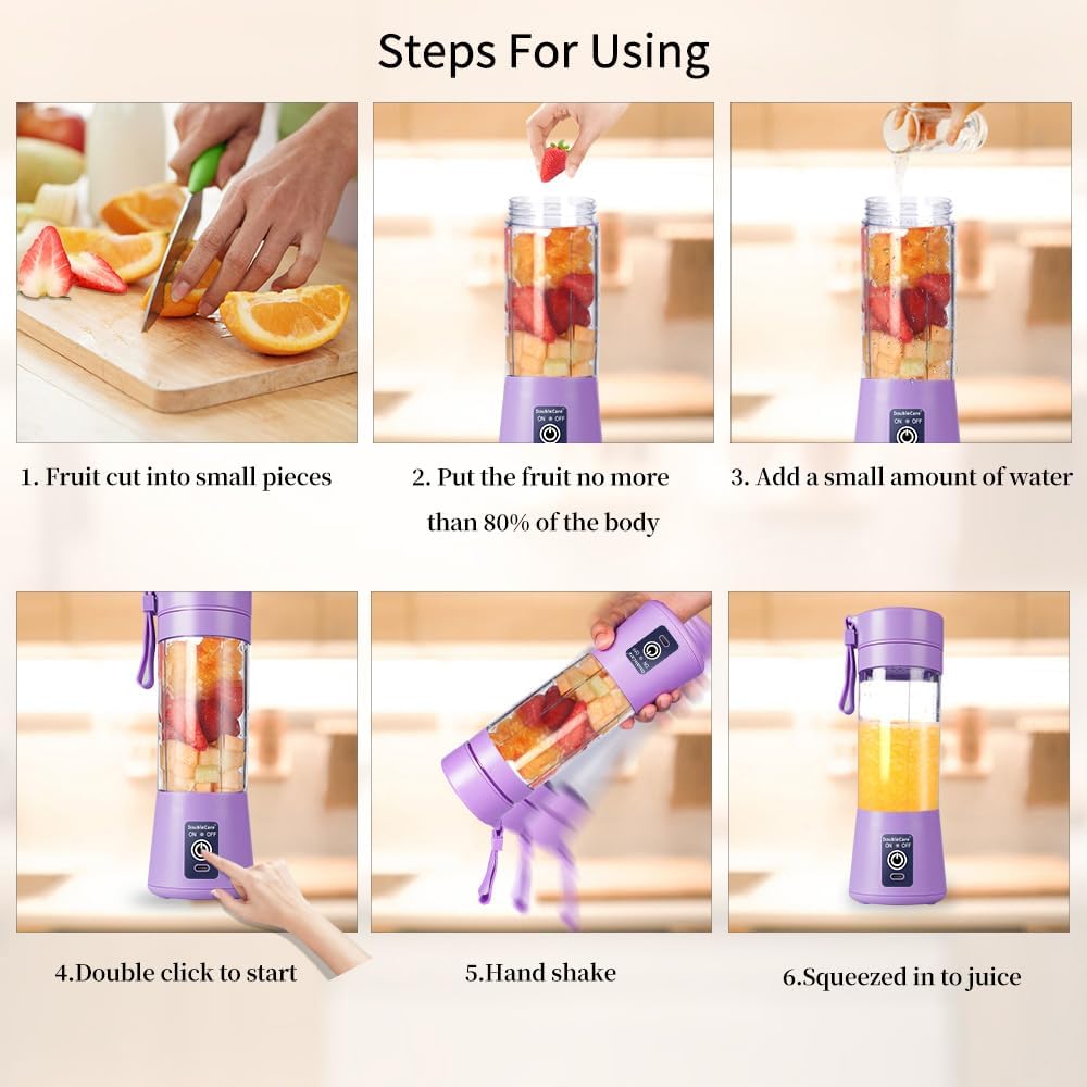 Electric Juicer for Smoothies & Shakes | 6-Blade Mixer
