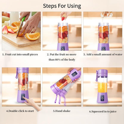 Electric Juicer for Smoothies & Shakes | 6-Blade Mixer