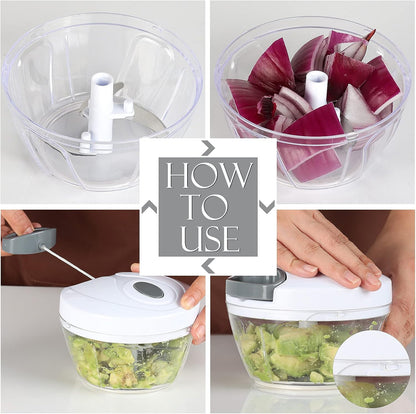 Manual Food Processor Vegetable Chopper