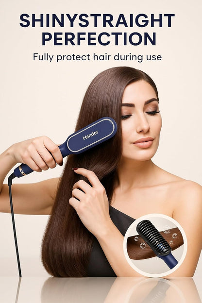 Upgraded Ionic Hair Straightener Brush