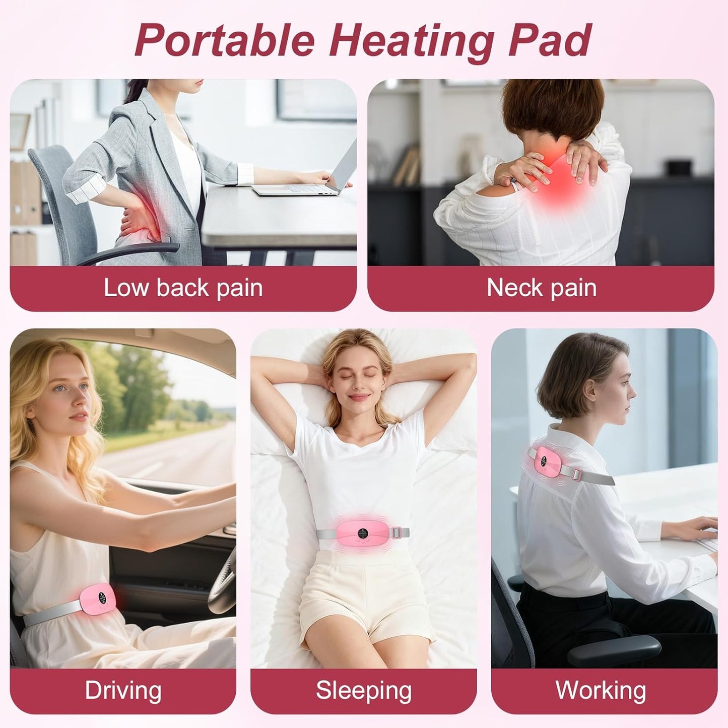 Portable Heating Pad for Period Cramps