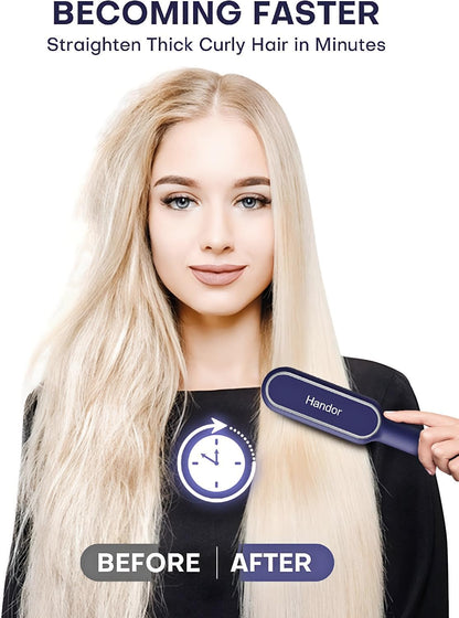 Upgraded Ionic Hair Straightener Brush
