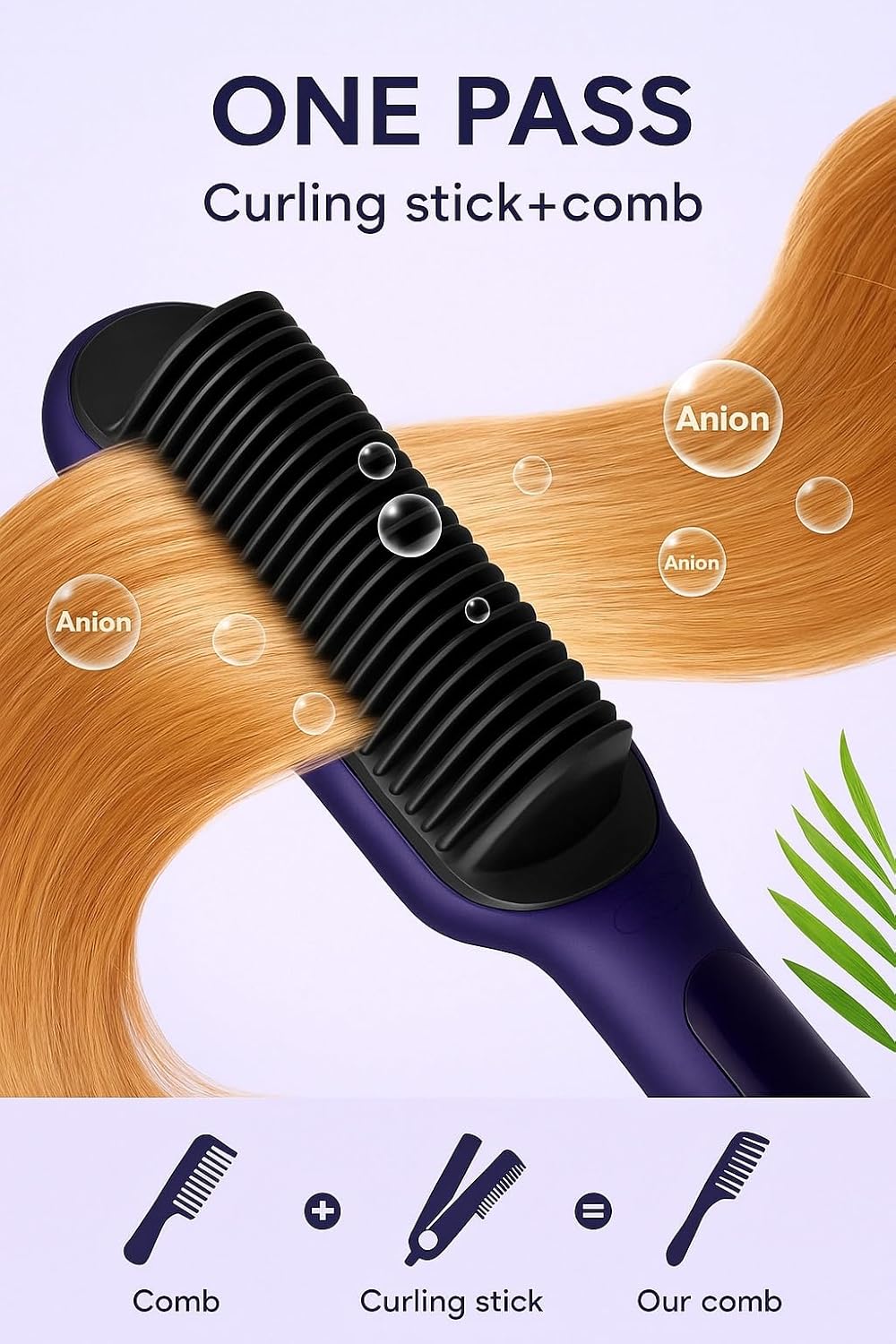 Upgraded Ionic Hair Straightener Brush