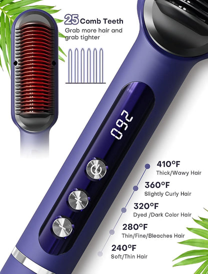 Upgraded Ionic Hair Straightener Brush
