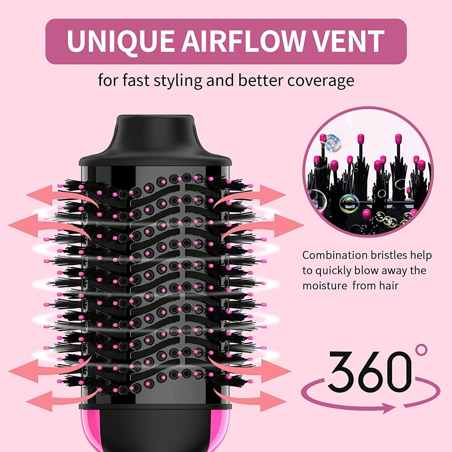 Ionic Hair Straightener Brush