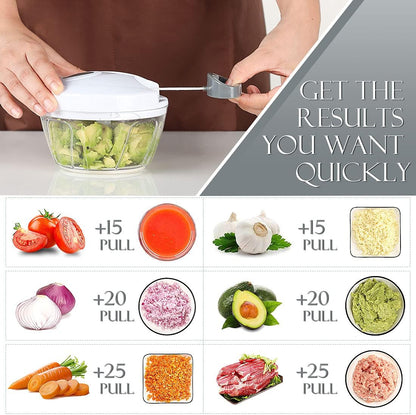 Manual Food Processor Vegetable Chopper
